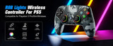 Controller For Playstation 5 PS5/PS5 Pro/Slim/PC Gamepads W/Hall Effect RGB Wireless Game Control Joystick Marco/Turbo Program