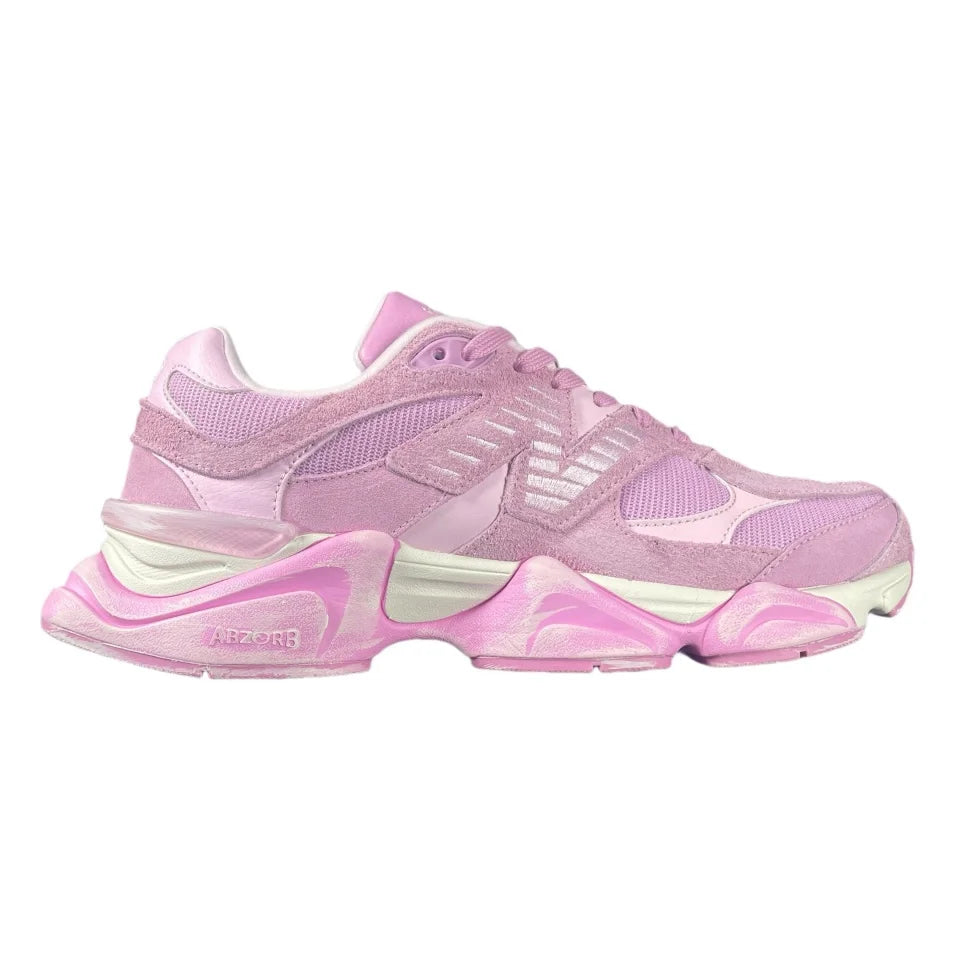 NewBalance NB 9060 Men's and Women's Casual Shoes Fashion Breathable Walking Mesh Flat Shoes Sneakers White Female Footwear