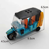 City Three-wheeled motorcycle Model MOC Building Blocks Vehicle Technical Bricks Birthday Gifts Toys for Kid Boys Children Adult