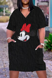 Disney-elegantes vestidos longos femininos, roupas de mulher, chique grande, verão, plus size, 2024