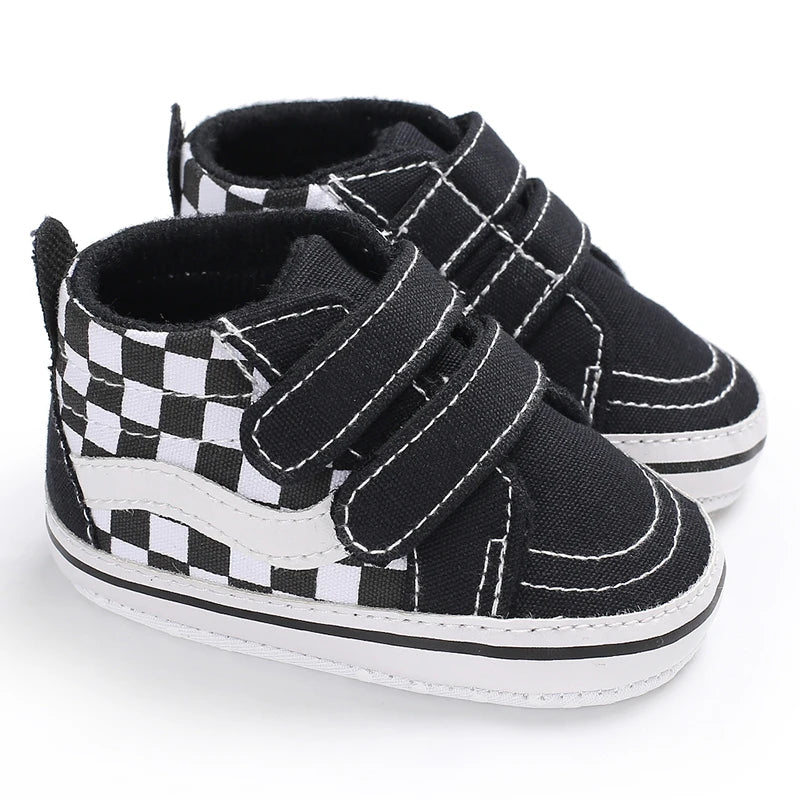 Newborn Baby Canvas Shoes Anti-slip Soft Baby Boy Girl Sneakers Casual Multi-Color Toddler First Walkers Crib Shoes
