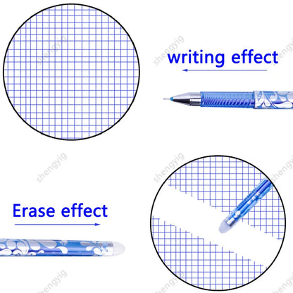 100 Pcs/set Kawaii Erasable Refill Erasable pens Gel Pen sketch Writing Stationery for Notebook school supplies cute kids pencil
