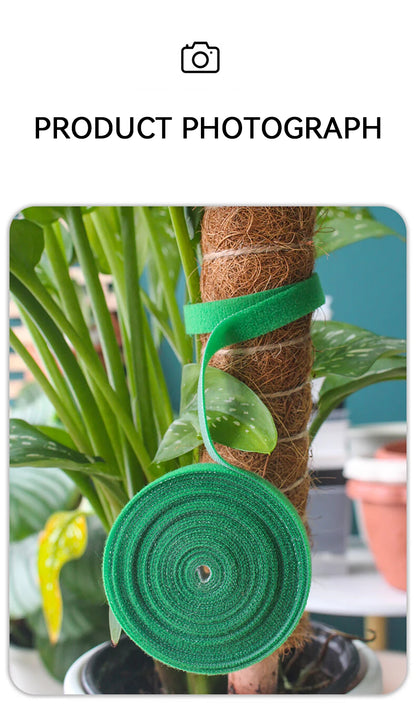 Brida de nailon para jardín, reutilizable, con cierre de velcro, para plantas, flores, trepadoras y en crecimiento.