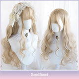 AS Long Straight Black Synthetic Wig For Women With Bangs Black Cosplay Lolita Wigs Heat Resistant Natural Hair