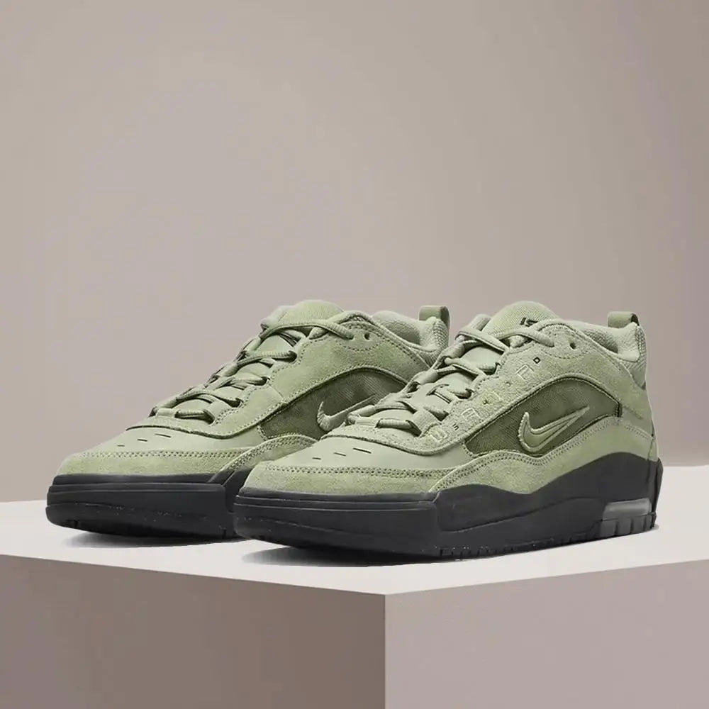 Nike Air Max Ishod SB Unisex Low-Top Skate Shoes - Stylish, Comfortable, Slip-Resistant, Durable - Green FB2393-300
