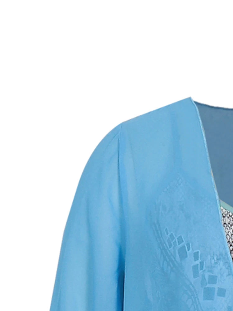 Conjuntos de vestido casual plus size sólido frente aberta e conjuntos de vestido estampado gráfico roupas femininas plus size