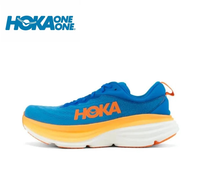 HOKA Sport Running Shoes Bondi 8 Breathable Anti Slip Cushioning Road Runs Shoes Men Sport Shoes Lifestyle Outdoor Sneaker Women