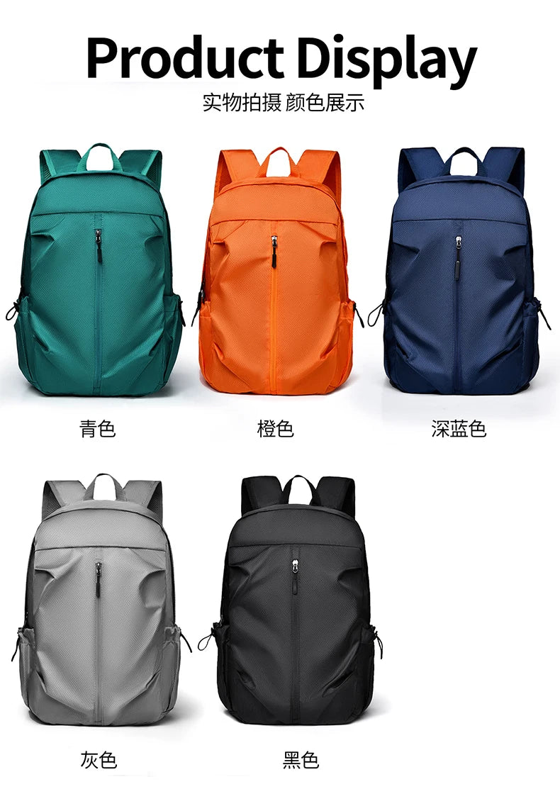Unisex Foldable Expandable Nylon Backpack Lightweight Casual Large Capacity Multifunctional Outdoor Sports Travel Bag