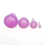4-Piece Set Silicone Vacuum Cupping Set Cupping Cups Cans Suction Cup Therapy Back Body Detox Massage Anti Cellulite