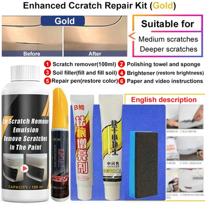 Car Scratch Remover Paint Care Tools, Auto Swirl Remover, Scratch Repair, Polishing, Auto Body Grinding Compound, Anti Scratch Wax 