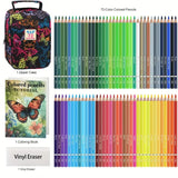 72/120/180/260 Color Lead Pencil Set - Vibrant Watercolor-Style Pencils, Erasable, Perfect for Artists & Beginners, Art Supplies