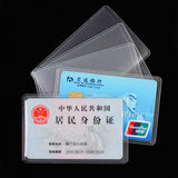 1/5/10pcs Clear Transparent Waterproof Card Cover Women Men Card Holder Case Credit Cards Bank ID Card Badge Protect Sleeve
