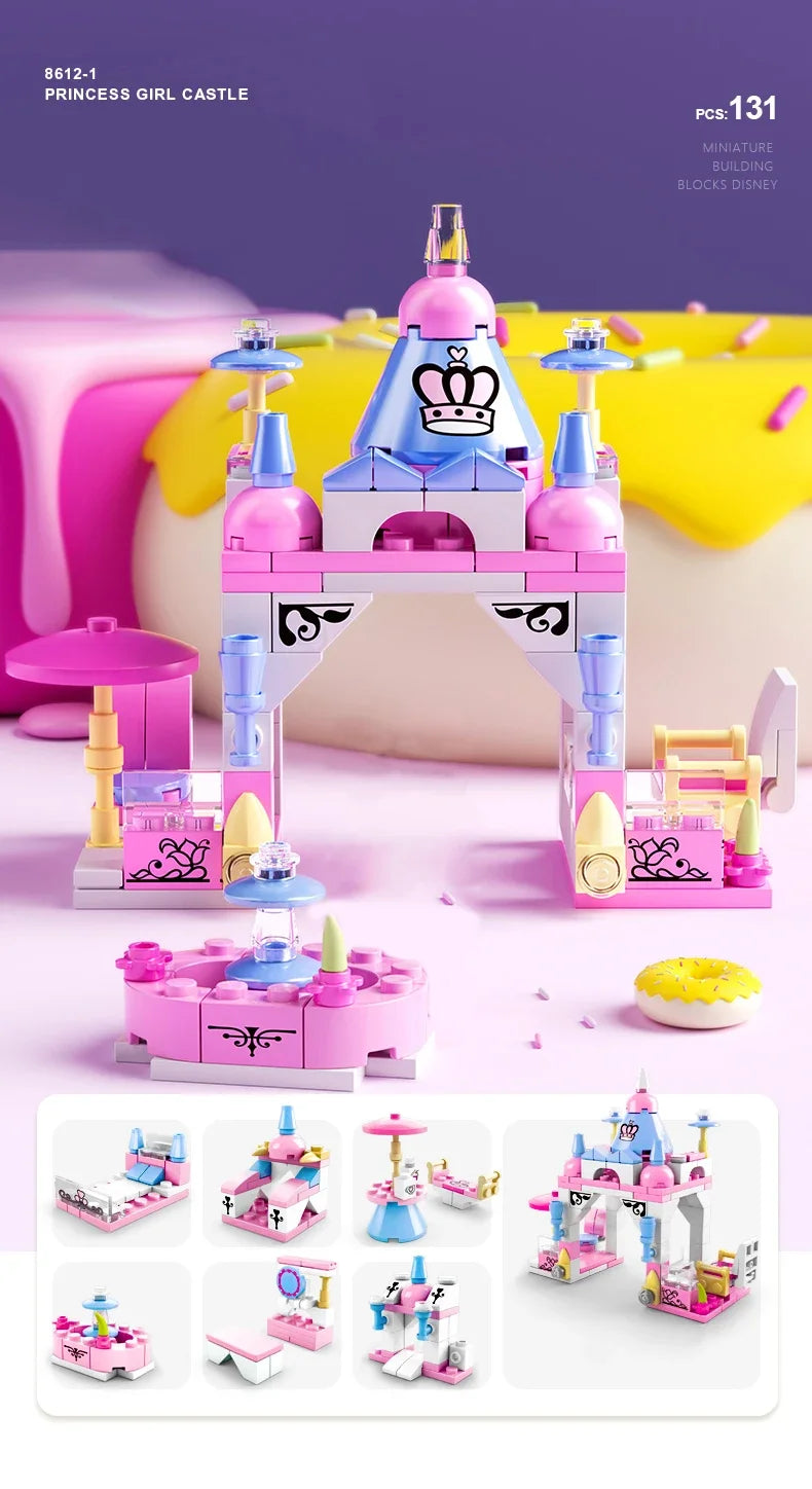 6IN1 Building Blocks City Fire Car Police Truck Engineering Crane Tank Helicopter Bricks Set Toys for Children Kids