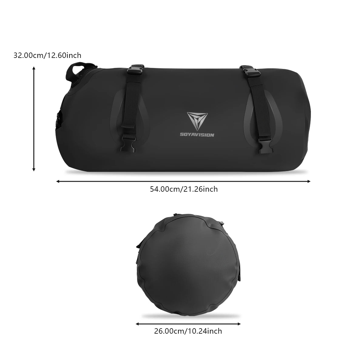SOYAVISION 20L 50L 70L 80L 100L Motorcycle Waterproof Tail Bag Travel Outdoor Luggage Bag Motorcycle Seat Bag