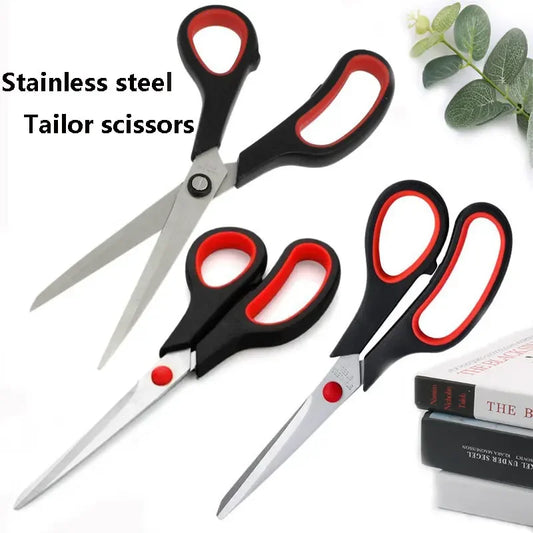 Tijeras de sastre de acero inoxidable para coser tela, cortar punto de cruz, herramienta de costura decorativa para manualidades, suministros para manualidades de costura de tela