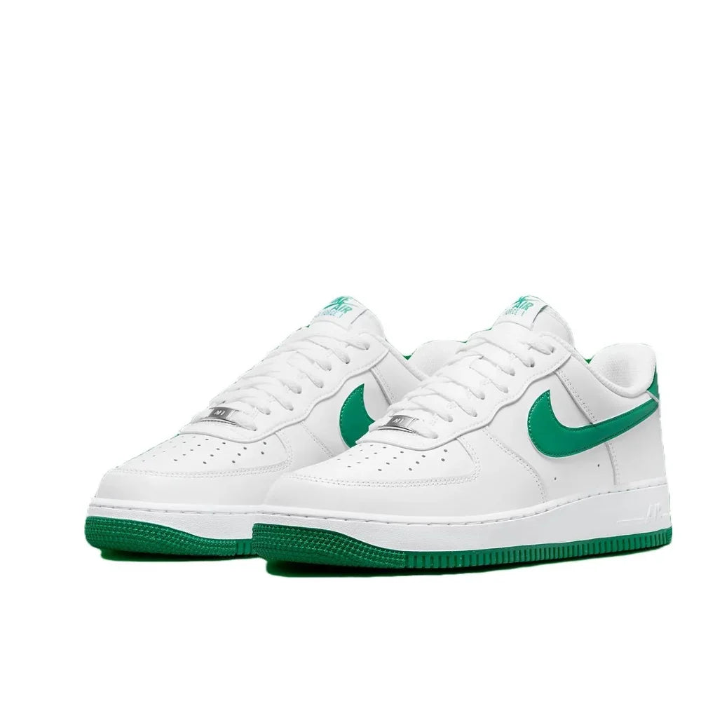 Nike Original White Air Force 1 07 Low Trendy Board Shoes Lightweight Breathable Men's Casual Shoes