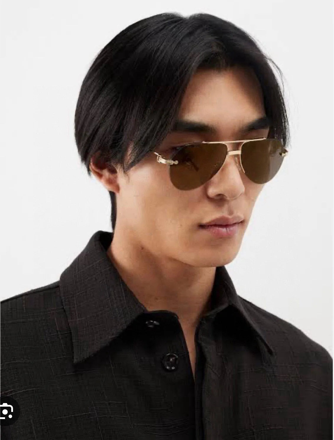 Ollymurs  Frameless Brushed SunglassesDesigner CT0427S CAR Card Home New Men's Comfortable Fashion Anti-ultraviolet Sunglasses