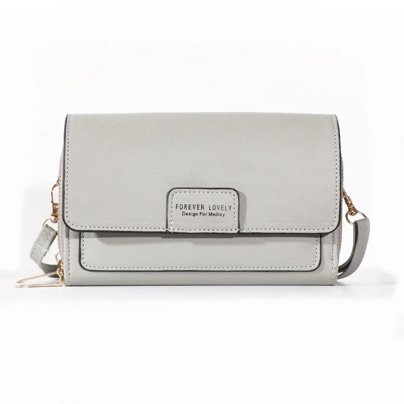 Nuevos bolsos de piel sintética para mujer, multifuncionales, de gran capacidad, tipo bandolera, a la moda, para teléfono