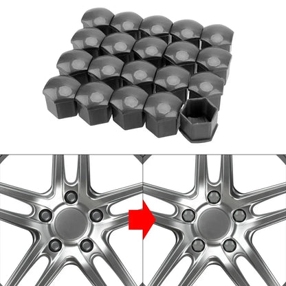 20pcs Car Wheel Tire Nut Caps Anti-Rust Protection Cover 17mm 19mm 21mm Car Hub Nut Decoration Cap Accessories