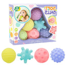 Baby Grip Ball Hair Ring, Infant Toy, Soft Rubber Ball, Gripper Ring, Can Bite 