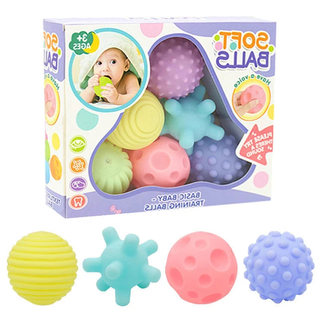 Baby Grip Ball Hair Ring, Infant Toy, Soft Rubber Ball, Gripper Ring, Can Bite 
