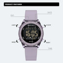 NAVIFORCE NF7108 Casual Wild Ladies Watch 50m Waterproof LCD Digital Display Electronic Silicon Strap Female Clock