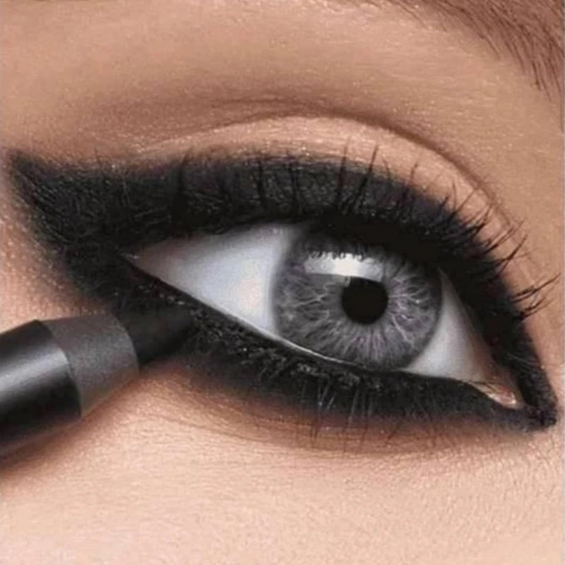 Waterproof Eyeliner Pen, Smooth, Matte, Black, Brown, Gel, Quick-Drying, Long-Lasting Pencil, Non-Blooming, Eye Makeup