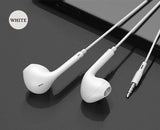 3.5mm In-Ear Earphone Wired with Microphone Earbuds White And Black Headphone Earphones for MP3 MP4 Samsung Huawei Xiaomi Phones