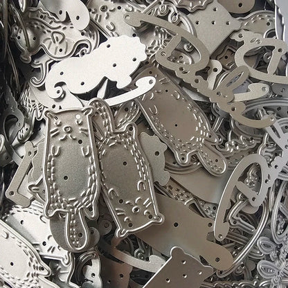 2023 New Mystery Box Randomly Selected Lucky Bags Small Animals Leaves Letters Flower Metal Cutting Dies for Scrapbook Stencils