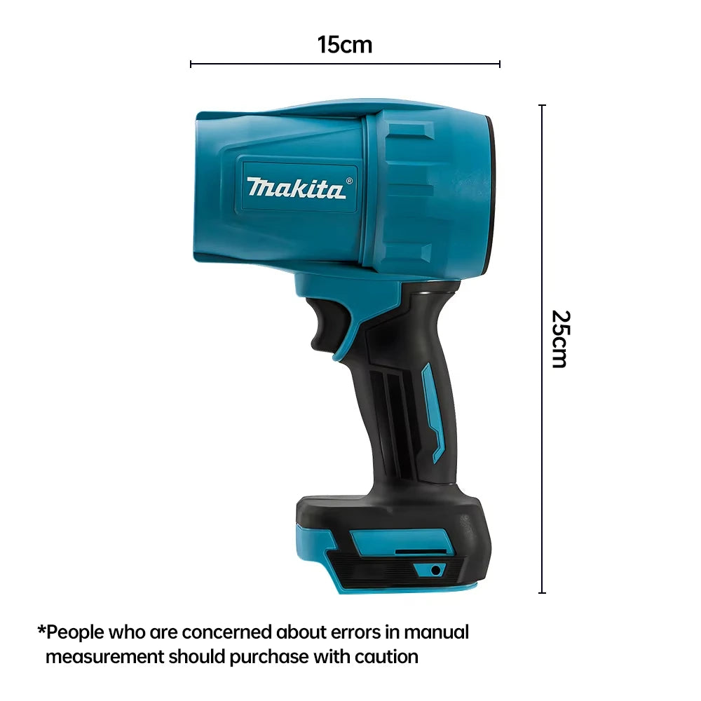 Makita 30000RPM Violent Blower Turbo Jet Fan 18V Electric Air Duster Wind Speed Turbo Rechargeable with Light Car Cleanin Tool