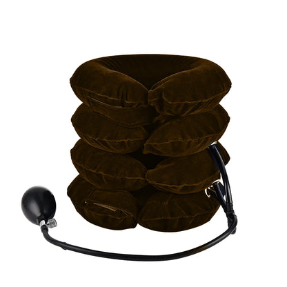 Collarín cervical inflable con tracción cervical, soporte para tractor, almohada de masaje, alivio del dolor, relajación, cuidado de la salud, camilla para cuello y cabeza.