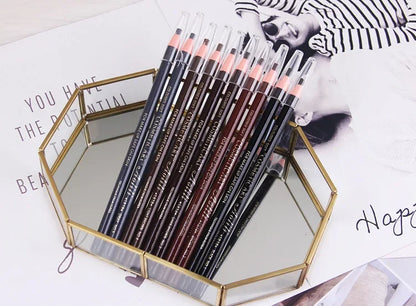Natural Pull Eyebrow Pencil Waterproof Eye Brow Enhancer Pen Long Lasting Eyes Makeup Tools Cosmetics Black Red Brown Gray