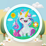 Diamond Painting Set Cute Unicorn Beginner Diamond Painting Set 5D DIY Children and Adults Diamond Painting Photo Frame Craft