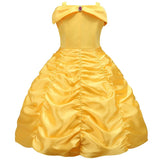 Girls Belle Dress Kids Ball Gown Princess Costume Beauty and Beast Children Christmas Birthday Carnival Party Cosplay Disguise