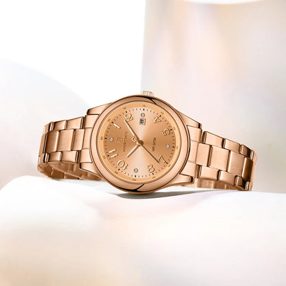 NAVIFORCE Luxury Watch for Women Waterproof Luminous Date Stainless Steel Ladies Quartz Watches Fashion Casual Wristwatch Girl