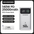 MOVESPEED M25Pro 25000mAh Power Bank 140W Type C PD Fast Charging PowerBank External Portable Charger for MacBook Lenovo Laptop
