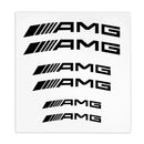 1set Car Goods Brake Caliper Badge Sticker Decoration Sticker Decal For Mercedes Benz B/C/E/S Class A Class C200L GLC GLK CLA