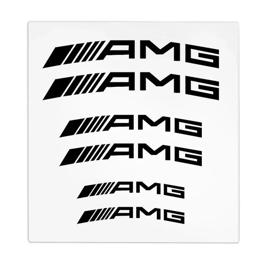 1set Car Goods Brake Caliper Badge Sticker Decoration Sticker Decal For Mercedes Benz B/C/E/S Class A Class C200L GLC GLK CLA