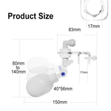 Auto Aquarium Water Changer Kit Power-Free Fish Tank Float Ball Valve Type Auto Water Filler Water Level Controller 1/4 Inch
