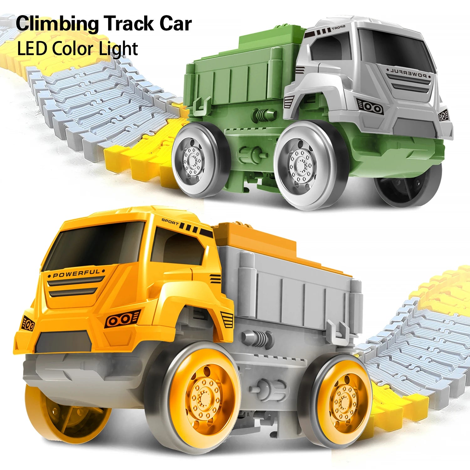 LED Light-Up Cars for Glow Race Track, Electronic Car Toy, Kid Railway Luminous Machine, Track Car for Boys, Birthday Gift