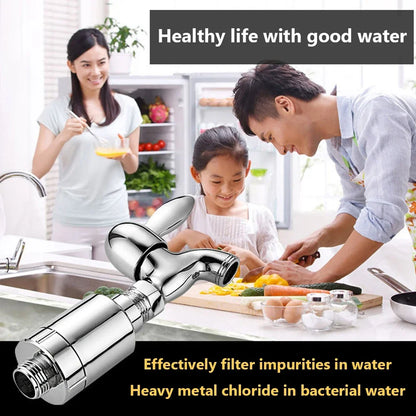 Cabezal de ducha con filtro de carbón activado, fácil instalación, purificador de agua desmontable, accesorios de baño, elimina los monitores 
