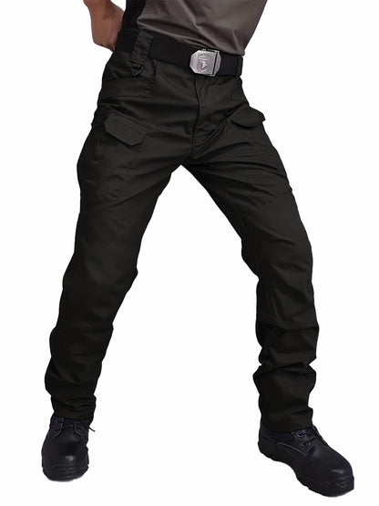Men's Outdoor Multi Functional Tactical Pants, Multi Pocket Outdoor Hiking Sweatpants, Water-repellent, wear-resistant