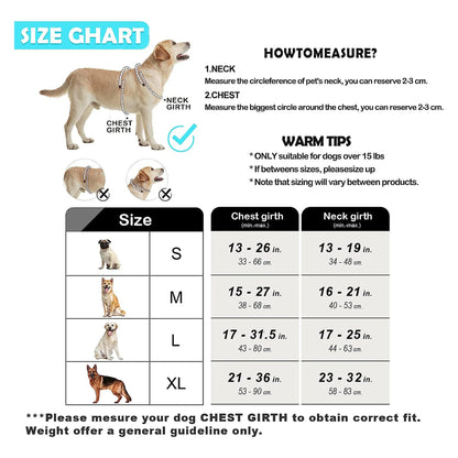 Arnés antitirones para perros, chaleco ajustable y acolchado suave con asa de fácil control.