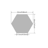 5-20pcs Hexagon Mirror Wall Tiles, Self-Adhesive Peel & Stick Decor for Living Room TV Background, Bedroom, Bathroom