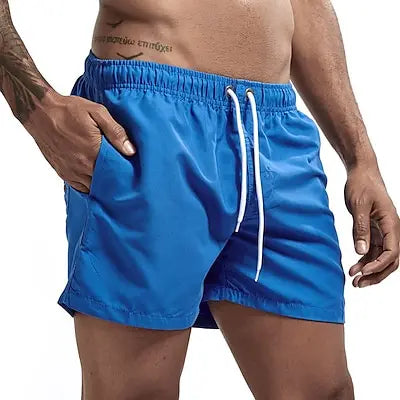 Bañador corto para hombre, de secado rápido, transpirable, con cordón y bolsillos para surfear en la playa en verano.