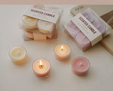 4pcs Handmade Tea Light Scented Candle Aromatherapy Soy Wax Candles Wedding Birthday Candle Party Home Decoration Photo Props