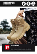 Upgraded Tactics Combat Training Boots Male Outdoors Camping Anti-wear Rapid Response Hiking Shoes Fishing Hunting Sneakers Men