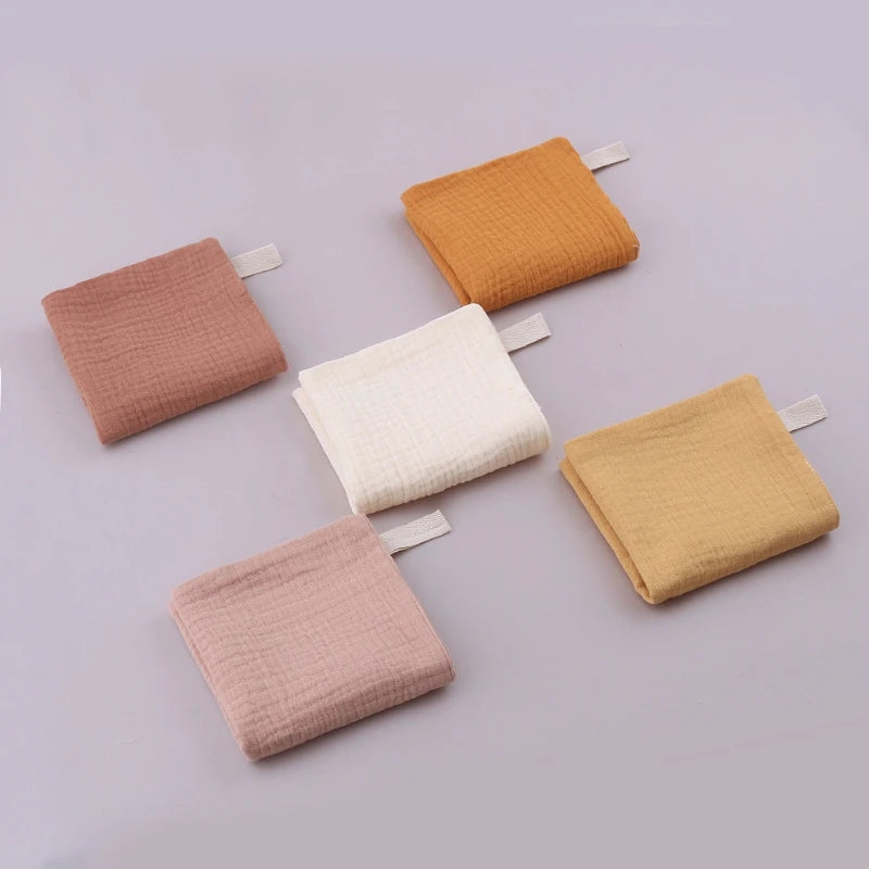 5 toallas de algodón absorbentes y suaves para bebé, para limpiar la cara, pañuelos, toallitas para el baño y la alimentación.