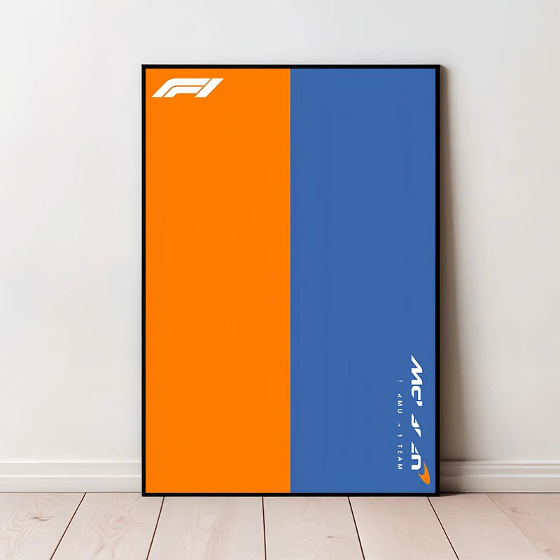Modern Famous Racing Cars Series Gradient Posters Canvas Printing Minimalist Wall Art Picture for Living Room Home Decor Gifts