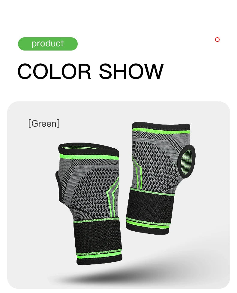 1Pcs Knitting Wrist Support Elastic Adjustable Bandage Hand Sport Wristband Gym Support Hand Guard Wrap Carpal Tunnel